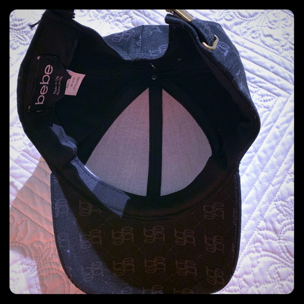 NWT Bebe Logo Black Hat 🧢 - Picture 3 of 5